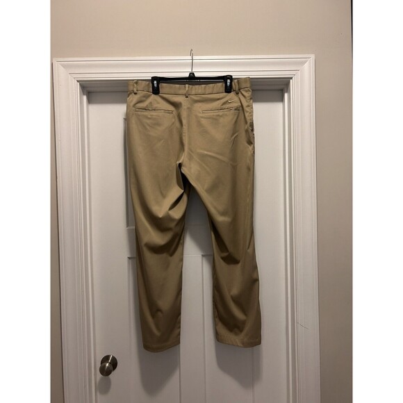 Nike Dri Fit Golf Pants Mens Size 36x30 Tan Khaki Stretch Fit Straight Leg Beige - Picture 7 of 7